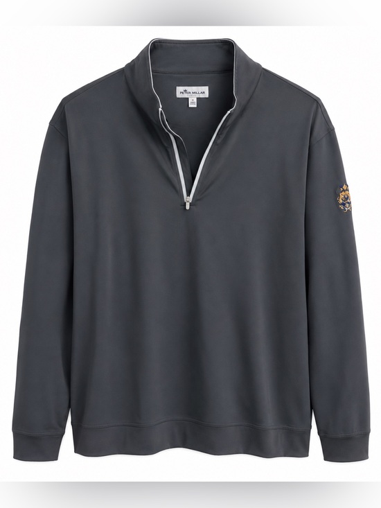 Peter Millar Other - Peter Millar Crown Sport Lambda Chi Alpha Texas Rho Men L 1/4 Zip Pullover Gray